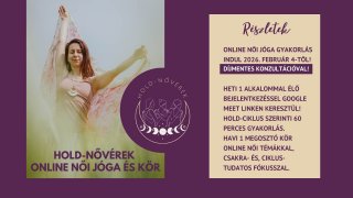 Online női jóga Hold-kör tagság Barbarával